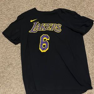 Nike Lebron James #6 Los Angeles Lakers jersey shirt